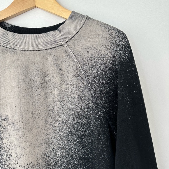 Wildfox Black Sweatshirt with Sprayed Bleach Design Women’s Size Small - Picture 4 of 10